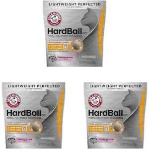 imageARM ampamp Hammer Hardball Lightweight Platinum MultiCat Clumping Cat Litter Odor Control Easy NoMess Scooping Garden Bloom Scent 145 Lbs85LB Bag Pack of 3