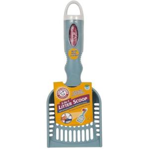 imageArm ampamp Hammer Deluxe 2in1 Cat Litter Scoop with Built In Waste Bag Dispenser Comes with 12 Waste Bags Colors May Vary