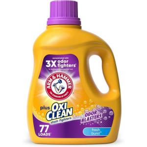 imageArm ampamp Hammer Plus OxiClean Odor Blasters Fresh Burst 160 Loads Liquid Laundry Detergent 208 Fl oz1005 Fl Oz Pack of 1