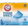image:imageARM amp HAMMER Power Sheets Laundry Detergent Fresh Breeze Scent Dissolves in All Wash Temps Lightweight and TravelReady 60ct Up to 120 Small LoadsFresh Breeze