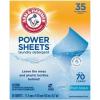 image:imageARM amp HAMMER Power Sheets Laundry Detergent Fresh Breeze Scent Dissolves in All Wash Temps Lightweight and TravelReady 60ct Up to 120 Small LoadsFresh Breeze