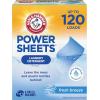 image:imageARM amp HAMMER Power Sheets Laundry Detergent Fresh Breeze Scent Dissolves in All Wash Temps Lightweight and TravelReady 60ct Up to 120 Small LoadsFresh Breeze
