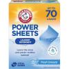 image:imageARM amp HAMMER Power Sheets Laundry Detergent Fresh Breeze Scent Dissolves in All Wash Temps Lightweight and TravelReady 60ct Up to 120 Small LoadsFresh Breeze