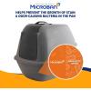 image:imageArm amp Hammer Jumbo Hooded Wave Enclosed Cat Litter Box with Microban Made in USA