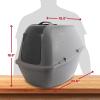 image:imageArm amp Hammer Jumbo Hooded Wave Enclosed Cat Litter Box with Microban Made in USA