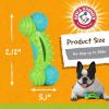 image:imageARM amp HAMMER for Pets Nubbies TriBone Dog Dental Toy Best Dog Chew Toy for Moderate Chewers Dog Dental Toy Helps Reduce Plaque amp Tartar Peanut Butter Flavor Baking Soda Pack of 24Blue  Green