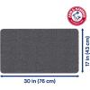 image:imageArm amp Hammer Sensory Touch NonSlip Loofah Bath Mat for Showers and Tubs 17 x 30 WhiteGrey