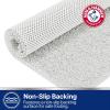 image:imageArm amp Hammer Sensory Touch NonSlip Loofah Bath Mat for Showers and Tubs 17 x 30 WhiteWhite