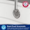 image:imageArm amp Hammer Waterproof Quick Drying Shower Liner Medium Weight Design 70 x 72 ClearFrosted