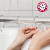 image:imageArm amp Hammer Waterproof Quick Drying Shower Liner Medium Weight Design 70 x 72 ClearFrosted