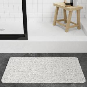 image:imageArm amp Hammer Sensory Touch NonSlip Loofah Bath Mat for Showers and Tubs 17 x 30 WhiteWhite