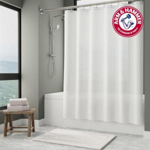 image:imageArm amp Hammer Waterproof Quick Drying Shower Liner Lightweight Design 70 x 72 FrostedFrosted