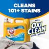 image:imageARM amp HAMMER Plus OxiClean Ultra Stain Fighters Liquid Laundry Detergent Stain Remover for Clothes Fresh Scent 74 Loads 962 Fl OzFresh Scent