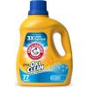 image:imageARM amp HAMMER Plus OxiClean Ultra Stain Fighters Liquid Laundry Detergent Stain Remover for Clothes Fresh Scent 74 Loads 962 Fl OzFresh Scent