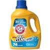 image:imageARM amp HAMMER Plus OxiClean Ultra Stain Fighters Liquid Laundry Detergent Stain Remover for Clothes Fresh Scent 74 Loads 962 Fl OzFresh Scent