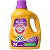 image:imageARM amp HAMMER Plus OxiClean with Odor Blasters Liquid Laundry Detergent Laundry Odor Remover Attacks Stains Fresh Burst Scent 74 Loads 962 Fl OzFresh Botanical