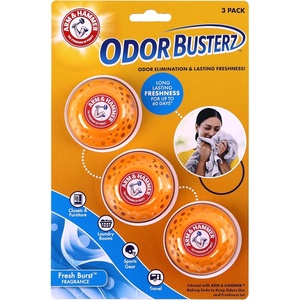 image:imageArm amp Hammer OdorBusterz Odor Eliminator Balls Clean Burst 6 Count  Baking Soda Odor Control for Closets Drawers Hampers amp Small SpacesFresh Burst