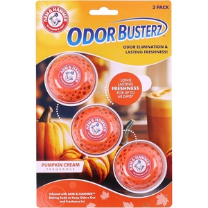 image:imageArm amp Hammer OdorBusterz Odor Eliminator Balls Clean Burst 6 Count  Baking Soda Odor Control for Closets Drawers Hampers amp Small SpacesPumpkin Cream